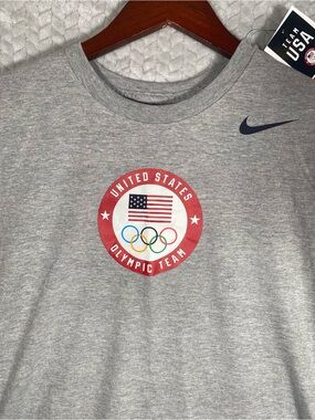 Nike Team USA Officially Licensed Olympic Games Paris 2024 Men's XL Gray NWT